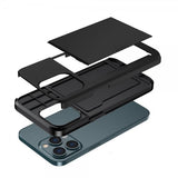 iPhone 14 Pro Card Slide -suojakuori, musta