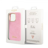 Guess iPhone 14 Pro -suojakuori Croco Rosa