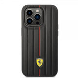 Ferrari iPhone 14 Pro Kuori Kohokuvioidut Raidat Punainen