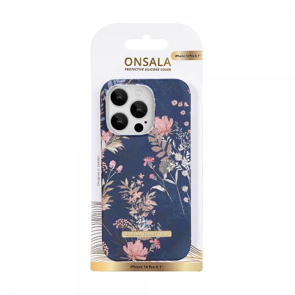 Onsala iPhone 14 Pro -kuoret Fashion Edition Dark Flower