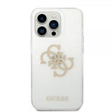 Guess iPhone 14 Pro Kuori Full Glitter Transparent