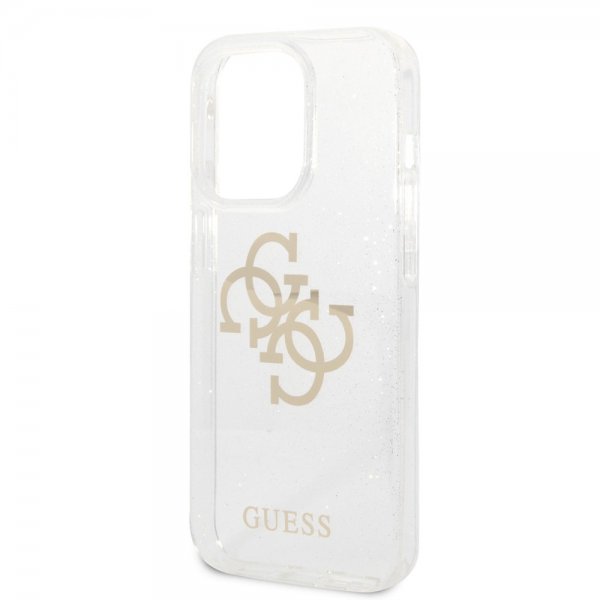 Guess iPhone 14 Pro Kuori Full Glitter Transparent