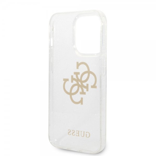 Guess iPhone 14 Pro Kuori Full Glitter Transparent