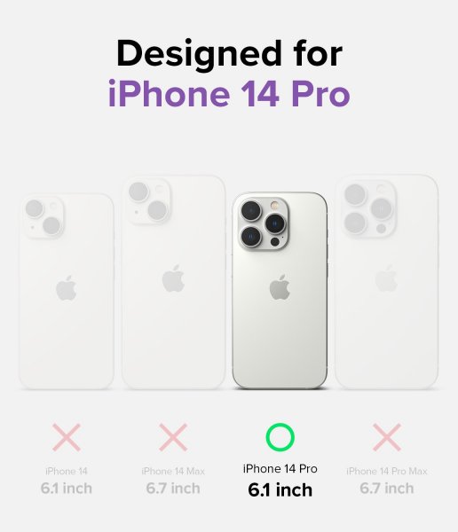 Ringke iPhone 14 Pro -suojakuori Fusion Magnetic Matte Clear