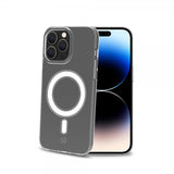 Celly iPhone 14 Pro -kuori GELSKINMAG MagSafe Läpinäkyvä