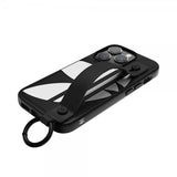 Adidas iPhone 14 Pro Kuori Käsihihnakotelo Musta Valkoinen