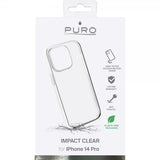 Puro iPhone 14 Pro Impact Clear -suojakuori, läpinäkyvä