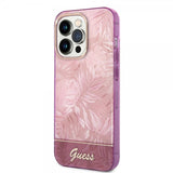 Guess iPhone 14 Pro Kuori Jungle Pink