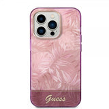 Guess iPhone 14 Pro Kuori Jungle Pink