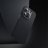 Benks iPhone 14 Pro -kuori, kevlar, MagSafe, musta