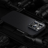 Benks iPhone 14 Pro -kuori, kevlar, MagSafe, musta