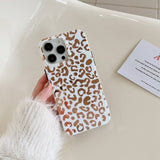 iPhone 14 Pro Kuori Leopardi kuvio Valkoinen
