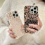 iPhone 14 Pro Kuori Leopardi kuvio Valkoinen