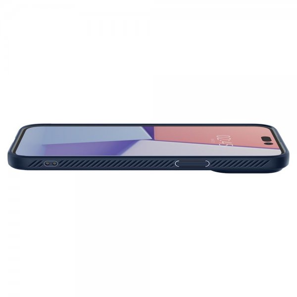 Spigen iPhone 14 Pro -kuoret Liquid Air Navy Blue