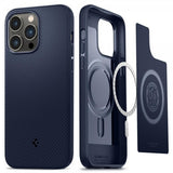 Spigen iPhone 14 Pro -suojakuori Mag Armor MagFit, laivastonsininen