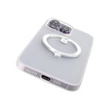Rvelon iPhone 14 Pro -kuori MagSafe-renkaalla, valkoinen