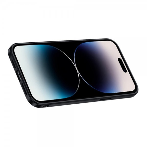 Sulada iPhone 14 Pro -kuori jalustalla, sininen