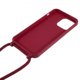 iPhone 14 Pro -suojakuori hihnalla, punainen