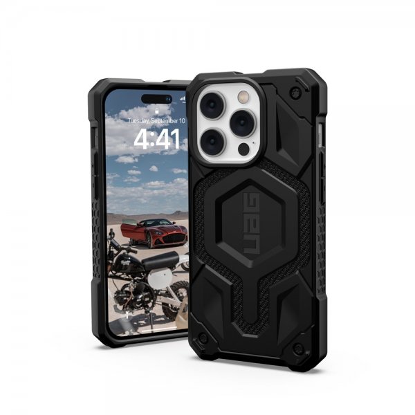 Urban Armor Gear (UAG) iPhone 14 Pro -suojakuori Monarch Pro MagSafe Kevlar, musta