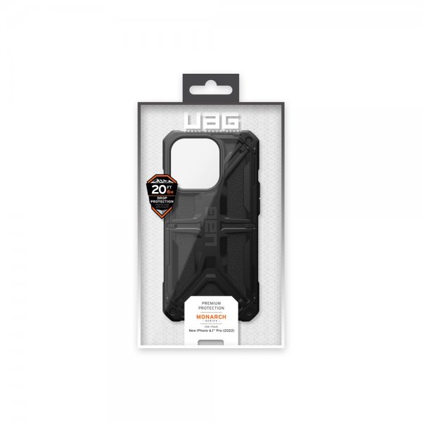 Urban Armor Gear (UAG) iPhone 14 Pro -suojakuori Monarch, musta