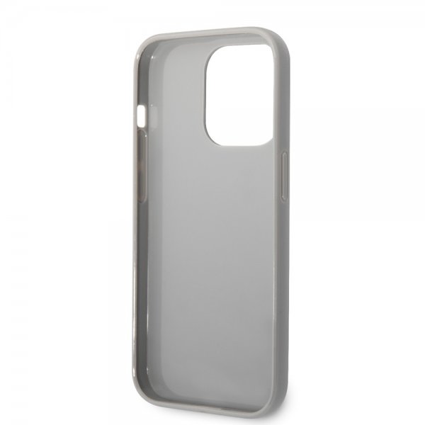 Karl Lagerfeld iPhone 14 Pro Kuori Monogram Iridescent Silver