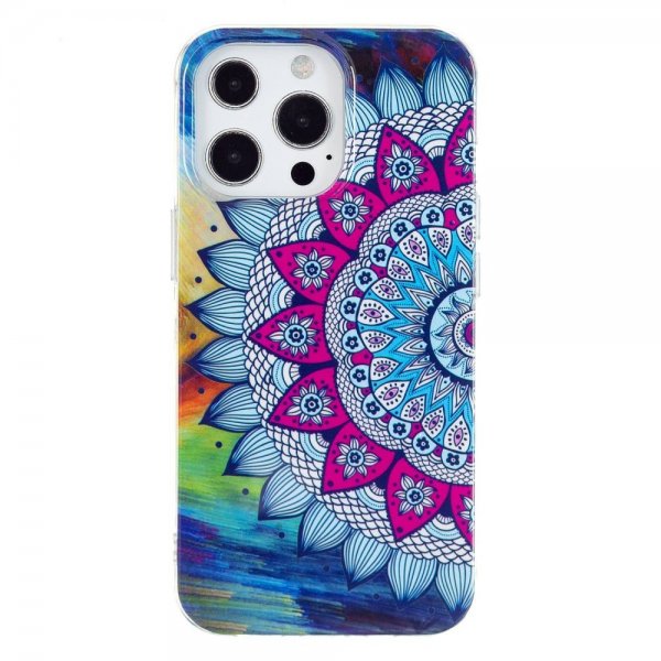 iPhone 14 Pro Kuoret Kuvio Sininen Mandala