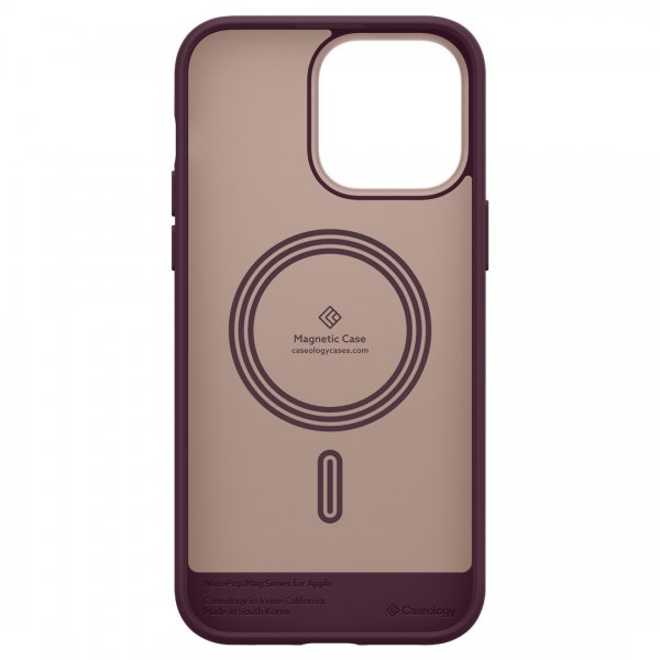 Caseology iPhone 14 Pro -suojakuori Nano Pop Mag Burgundy Bean
