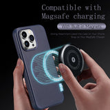 Dux Ducis iPhone 14 Pro Kuori Naples Series MagSafe Sininen