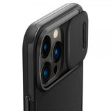 Spigen iPhone 14 Pro -suojakuori Optik Armor MagFit Musta