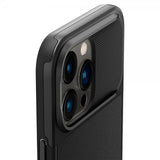 Spigen iPhone 14 Pro -suojakuori Optik Armor MagFit Musta