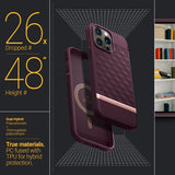 Caseology iPhone 14 Pro -suojakuori Parallax Mag Burgundy Bean
