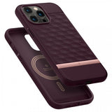 Caseology iPhone 14 Pro -suojakuori Parallax Mag Burgundy Bean