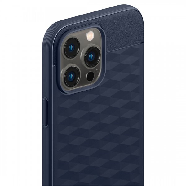 Caseology iPhone 14 Pro -suojakuori Parallax Mag Midnight Blue