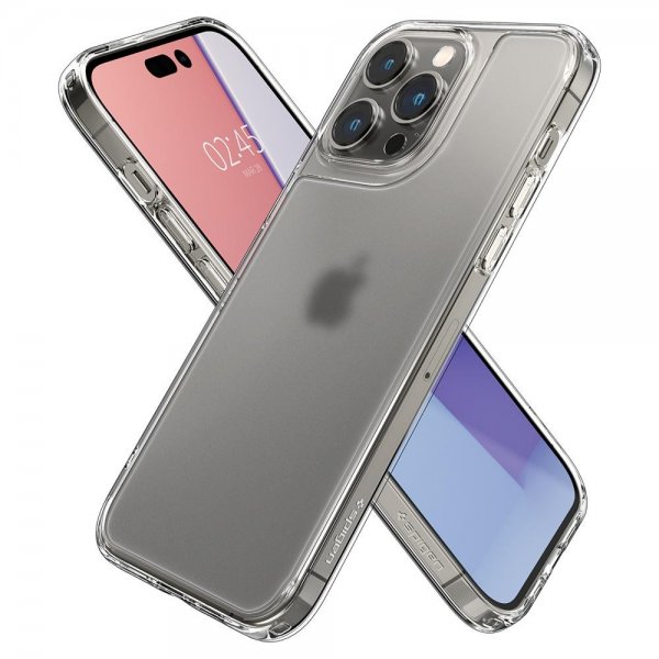 Spigen iPhone 14 Pro -suojakuori, Quartz Hybrid Matte Clear