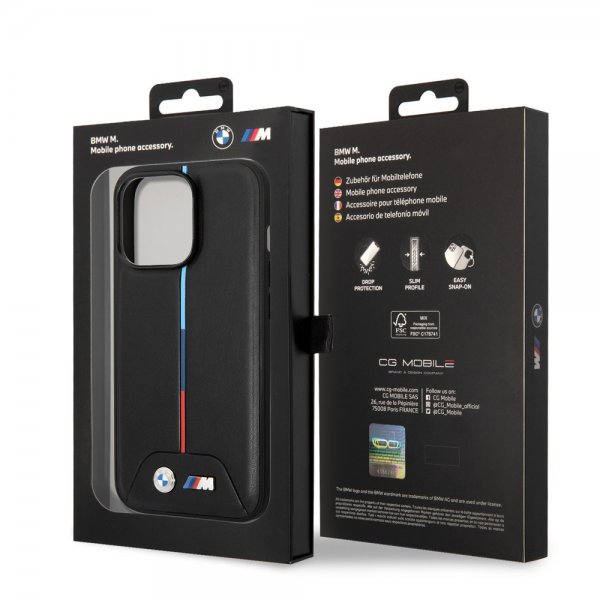 BMW iPhone 14 Pro Kuoret Tikattu Musta