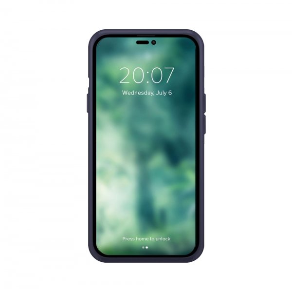 Xqisit iPhone 14 Pro silikonisuojakuori, tummansininen