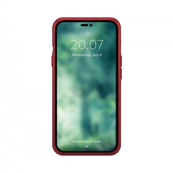 Xqisit iPhone 14 Pro Silicone Case -suojakuori, punainen