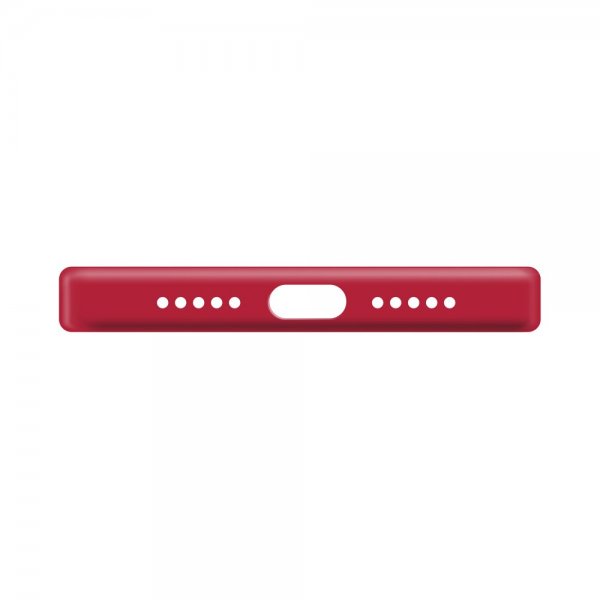 Xqisit iPhone 14 Pro Silicone Case -suojakuori, punainen