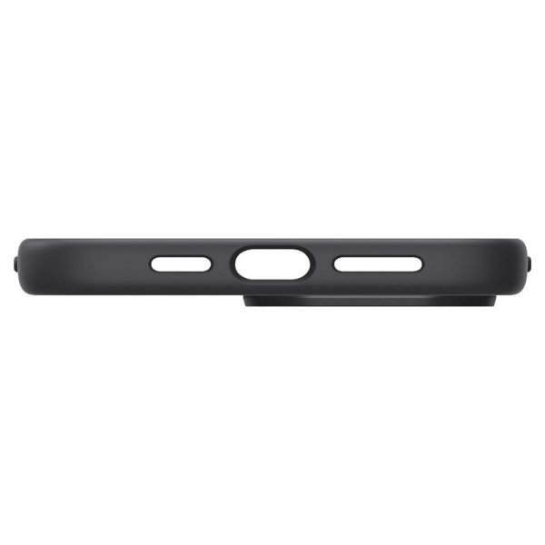 Spigen iPhone 14 Pro Suojakuori Silicone Fit MagFit Musta