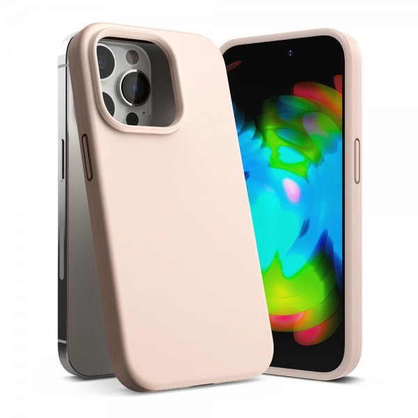 Ringke iPhone 14 Pro Silikonikuori Pink Sand