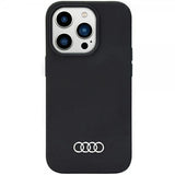 Audi iPhone 14 Pro Silikonikuori Musta