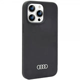 Audi iPhone 14 Pro Silikonikuori Musta