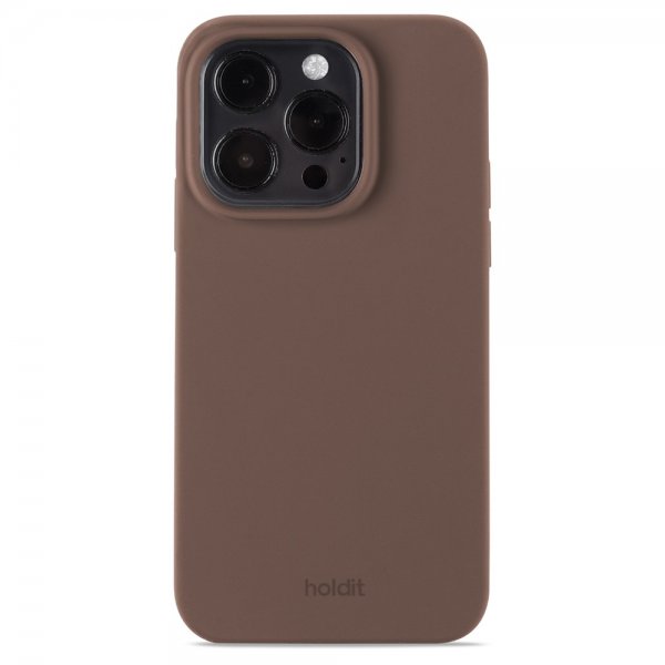 holdit iPhone 14 Pro Silikonikuori Dark Brown