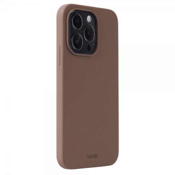 holdit iPhone 14 Pro Silikonikuori Dark Brown