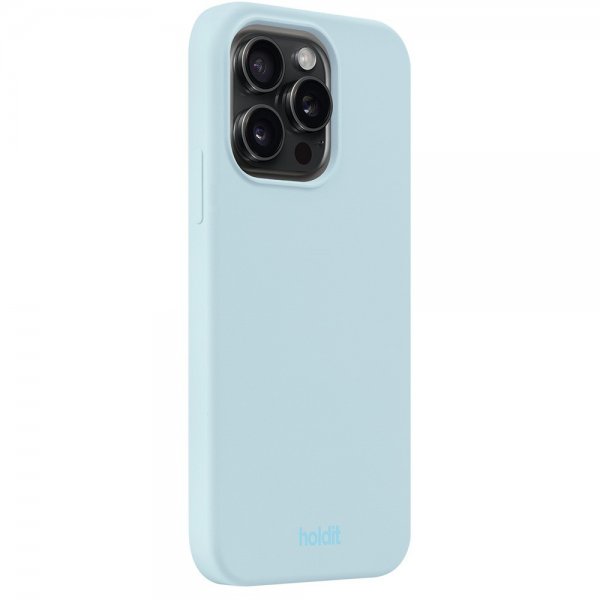 holdit iPhone 14 Pro -kuori silikoni Mineral Blue