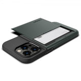 Spigen iPhone 14 Pro -suojakuori Slim Armor CS Abyss Green