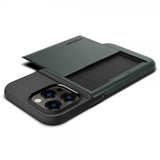 Spigen iPhone 14 Pro -suojakuori Slim Armor CS Abyss Green
