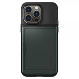 Spigen iPhone 14 Pro -suojakuori Slim Armor CS Abyss Green