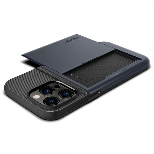 Spigen iPhone 14 Pro -suojakuori Slim Armor CS Metal Slate