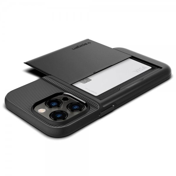 Spigen iPhone 14 Pro Slim Armor CS -suojakuori, musta